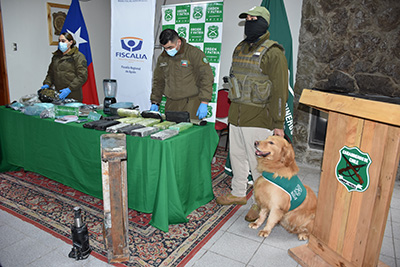 Fiscalía y Carabineros concretan histórica incautación de droga en Aysén