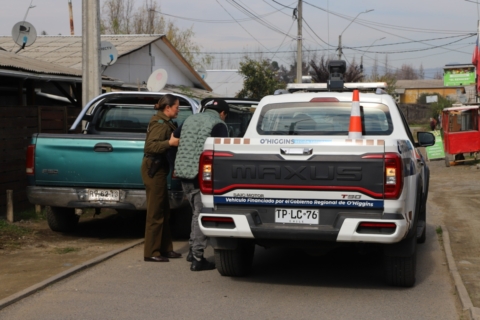 Realizan evaluación positiva de camionetas que refuerzan seguridad en región de O'Higgins