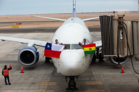 Con vuelo exploratorio de BOA se reactiva ruta aérea entre La Paz y Arica