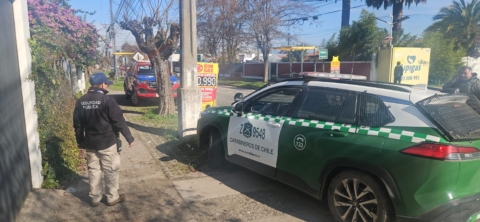 Seguridad Municipal de Rengo y Carabineros detienen a delincuente con 29 causas anteriores