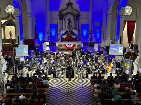 Banda Sinfónica de la PDI se presentó en Rengo ante masiva audiencia