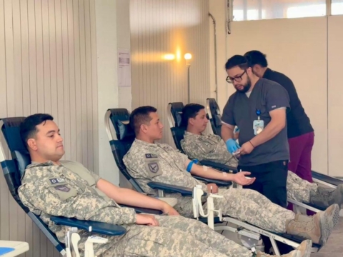 Vª Brigada Aérea de la FACh realiza jornada de donación de sangre en Antofagasta