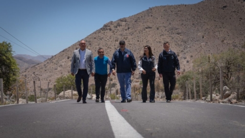 Nuevo avance en la Ruta Antakari: pavimentados 11,5 km entre Vicuña y Río Hurtado