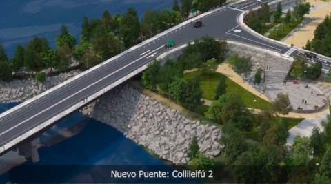 Inician construcción del puente Collilefu 2 en Los Lagos con una inversión de casi mil millones Inician construcción del puente Collilefu 2 en Los Lagos con una inversión de casi mil millones