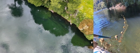 Sernapesca incauta redes ilegales en el río Mañihuales con apoyo de dron
