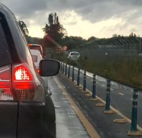 Cámaras municipales en Pucón identifican vehículo infractor que pasó sobre ciclovía