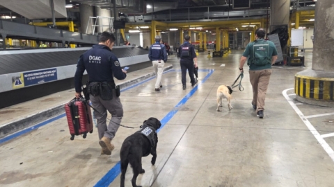 Aduanas lidera operativo AIRCOP para reforzar control de tráfico ilícito en aeropuerto de Santiago