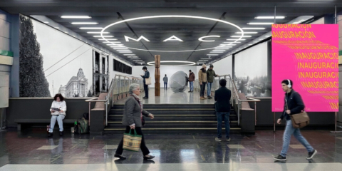 Metro y Universidad de Chile habilitan espacio cultural en estación Bellas Artes