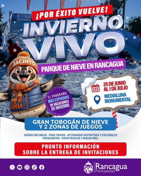 Vuelve parque de nieve a Rancagua en vacaciones de invierno