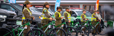 Arica y Parinacota incorpora 11 vehículos policiales y 20 bicicletas para reforzar patrullajes preventivos