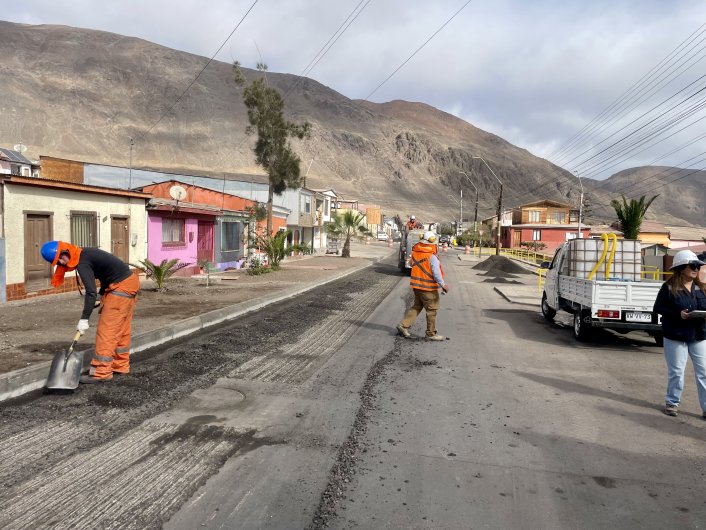 Proyecto de conservación de calles en Taltal avanza con inversión superior a $7.288 millones
