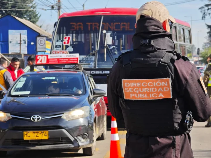 Temuco fiscaliza a 148 conductores tras denuncias por drogas y conducción riesgosa