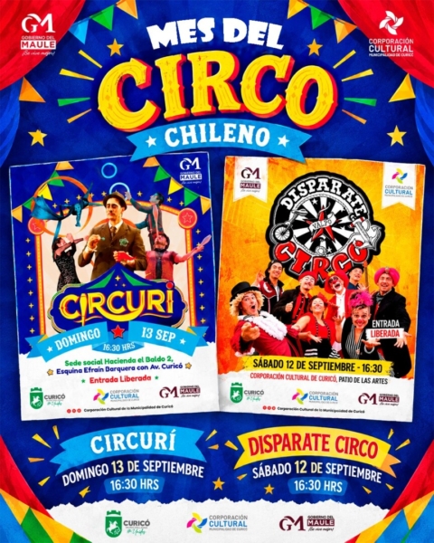 Circo gratuito llevó espectáculos a dos sectores de Curicó